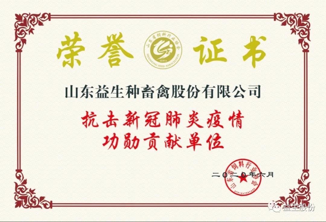 【荣誉】优德88股份及董事长荣获“抗击新冠肺炎疫情功勋贡献单元及功勋贡献者”称号